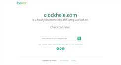 Desktop Screenshot of clockhole.com