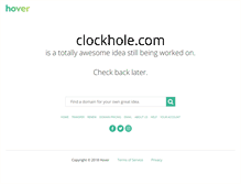 Tablet Screenshot of clockhole.com